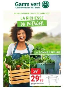 Catalogue promo gamm vert du 28 septembre au 22 octobre 2023