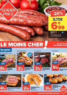 Catalogue promo leader price du 9 au 20 novembre 2022