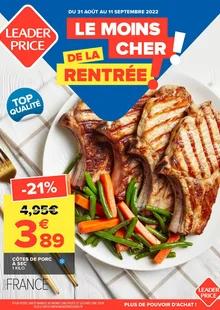 Catalogue promo leader price du 31 août au 11 septembre 2022